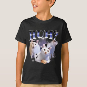 Camiseta Hã Humorístico Felino Grato Estudante Estranhament