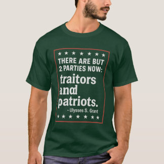 Camiseta HÁ MAIS DE 2 PARTIDOS AGORA traidores e patriotas.