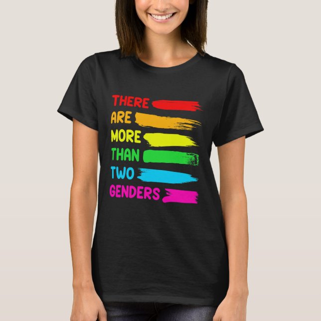 Camiseta Há Mais De Dois Sexos De Lgbtq (Frente)