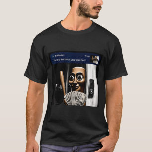 Camiseta Há Movimento Na Porta Da Frente Tung Tung Tung Sah