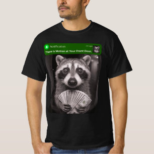Camiseta Há Movimento na Sua Porta da Frente Guaxinim Engra