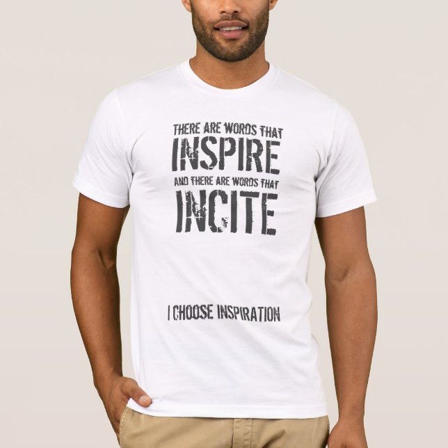 Camiseta Há palavras que inspiram (Frente)