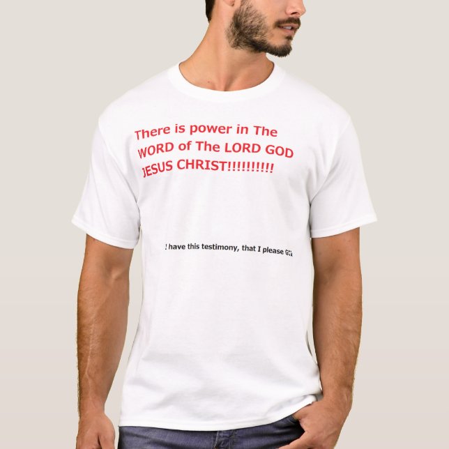 Camiseta Há Poder na PALAVRA (Frente)