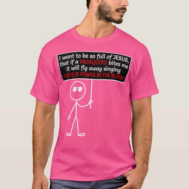 Camiseta Há Poder No Sangue De Jesus (Frente)