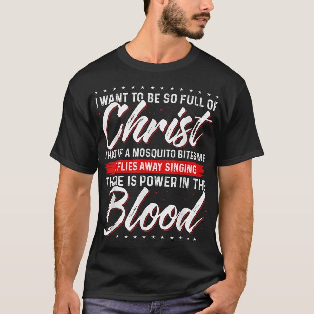 Camiseta Há Poder No Sangue Jesus (Frente)