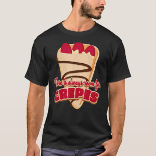 Camiseta Há Sempre Espaço Para O Crepes Do Jardim Francês