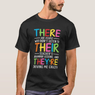 Camiseta Há Seu Eles São Professor de Gramática Inglesa Eng