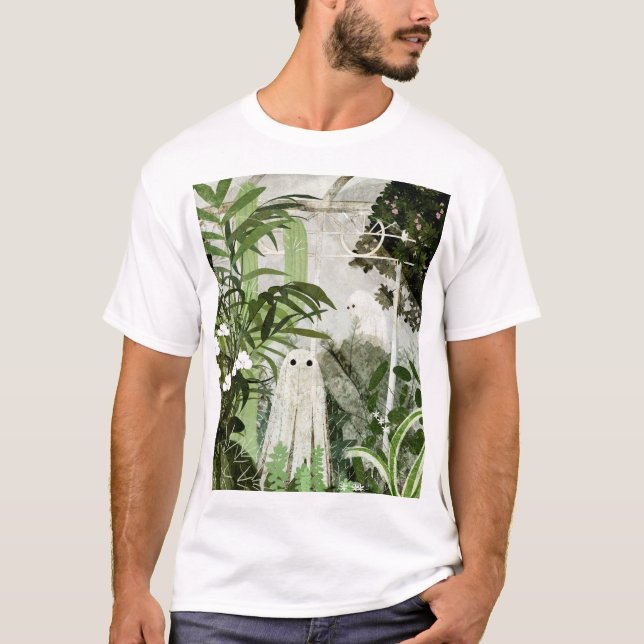 Camiseta Há Um Fantasma Na Estufa Novamente... (Frente)