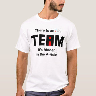 Camiseta Há um I na equipe