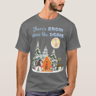 Camiseta Há um lugar de neve como o lar dos chás Wintry