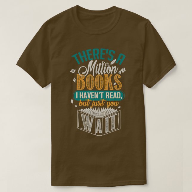 Camiseta Há um milhão de livros que li (Frente do Design)