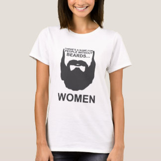 Camiseta Há um nome para pessoas sem barbas… Mulheres