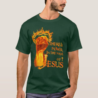 Camiseta Há um Poder no Nome de Jesus Amigo cristão