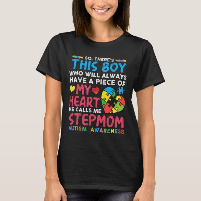 Camiseta Há um rapaz que ele me chama de Stepman Autism Awa (Frente)