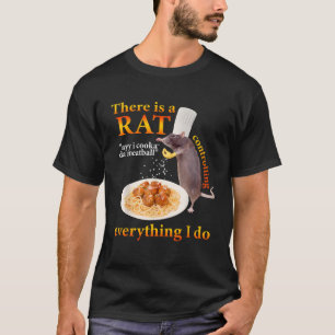 Camiseta Há Um Rat Ayy Eu Cooka Da Meatball Um Design Engra