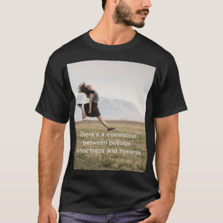 Camiseta Há uma correlação