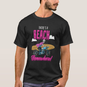 Camiseta Há uma praia em algum lugar, Nerd de surfe.