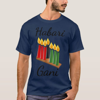Camiseta Habari Gani Kinara vandles Celebr Africano America