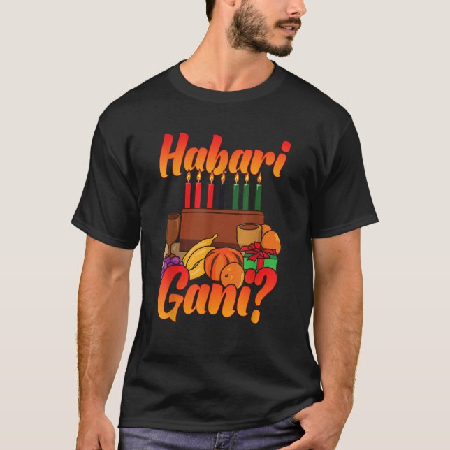 Camiseta Habari Gani Kwanzaa (Frente)