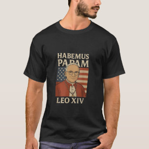 Camiseta Habemus papam Papa Leão XIV Igreja Cristã