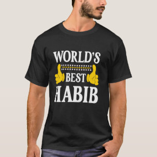 Camiseta Habib Nome Pessoal Nome Funny Nome Melhor do Mundo