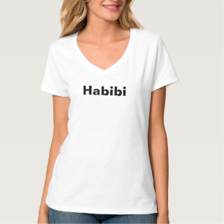 Camiseta "Habibi" ح ب ي ب uma palavra de minimalismo