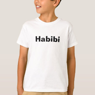 Camiseta "Habibi" ح ب ي ب uma palavra de minimalismo