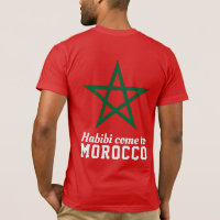 Habibi Vem Para Marrocos Bandeira Estrela Verde