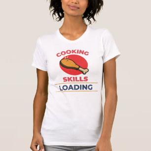 Camiseta Habilidades Culinárias Carregando Professor Culiná
