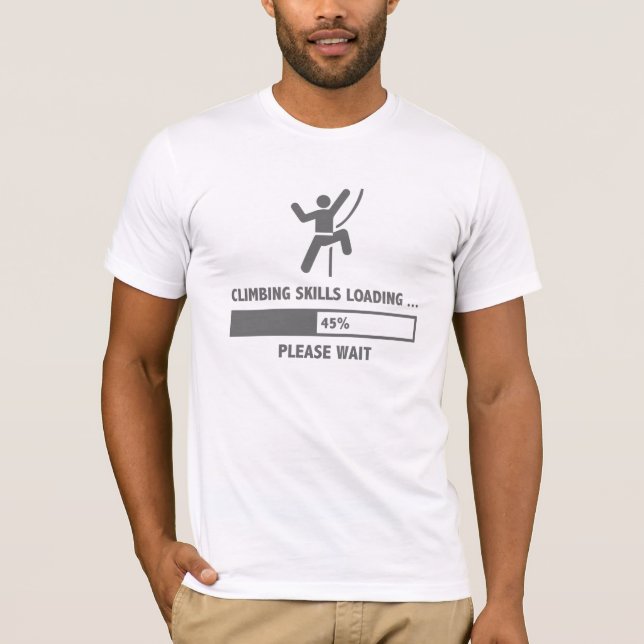 Camiseta Habilidades de Escalada Carregando (Frente)