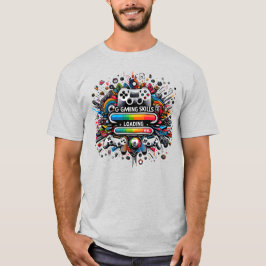 Camiseta Habilidades de Jogo 100% Concluídas Explosão Arco-