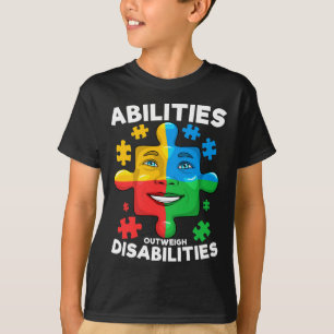 Camiseta Habilidades Superam Deficiências Autismo consciênc