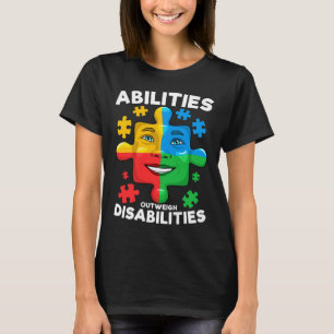 Camiseta Habilidades Superam Deficiências Autismo consciênc