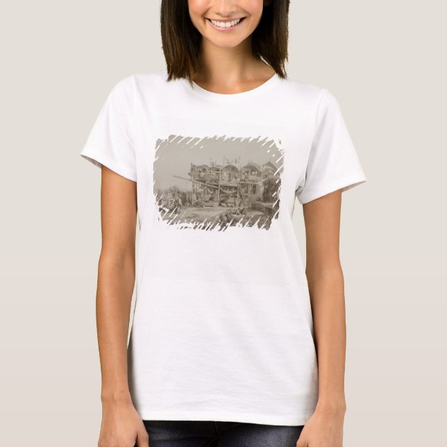 Camiseta Habitação dos pobres no porto interior de Macau, p (Frente)