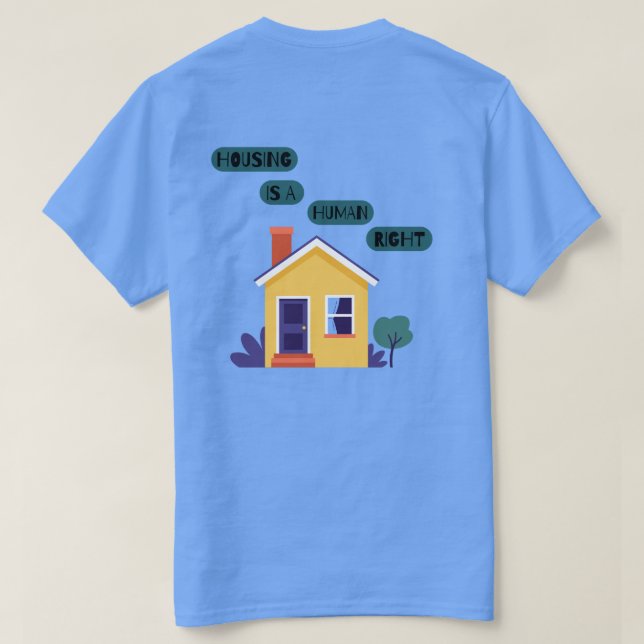 Camiseta Habitação É Um Direito Humano (Verso do Design)