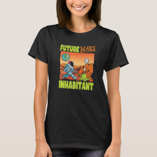 Camiseta Habitante de Marte Futuro da alienígena
