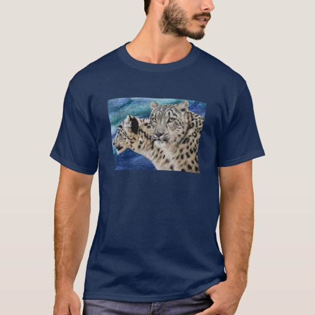 Camiseta Habitat do leopardo de neve (Frente)