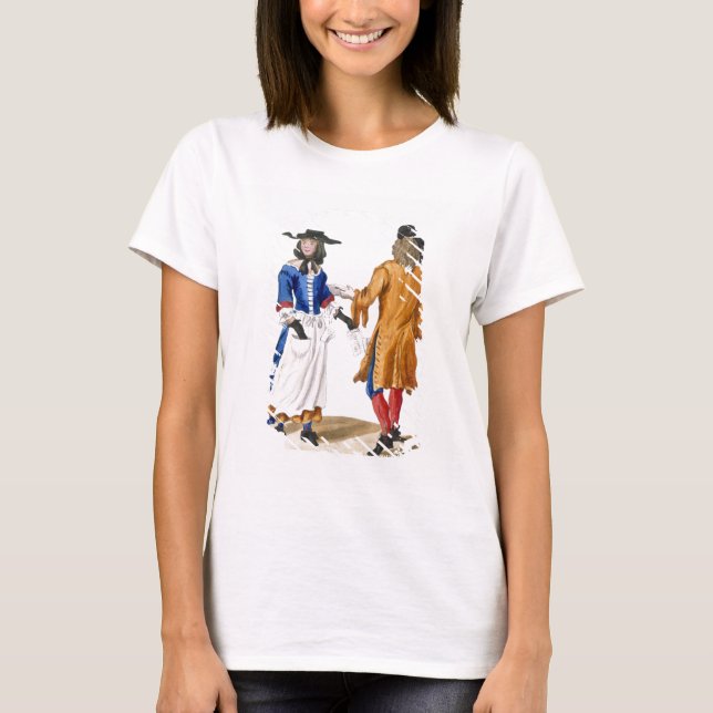 Camiseta Hábitos de Ballad Singers, c.1675 (gravações color (Frente)