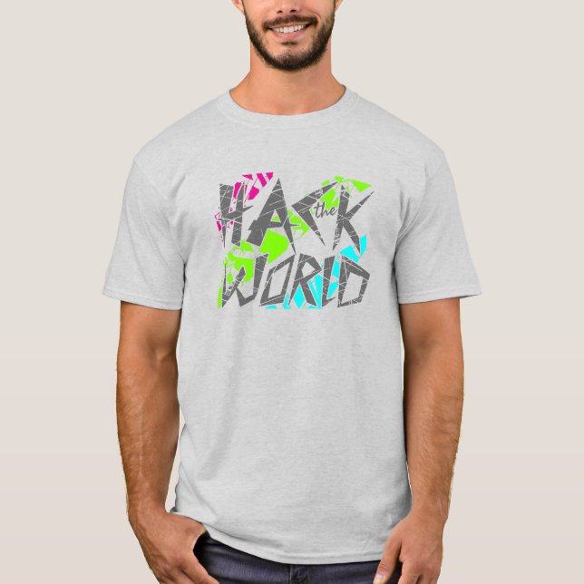 Camiseta Hackear o mundo (Frente)