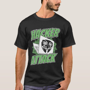 Camiseta Hacker Ataca Chapéu Branco Hat Preto Hacking Ético