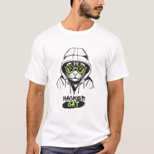 Camiseta Hacker cat