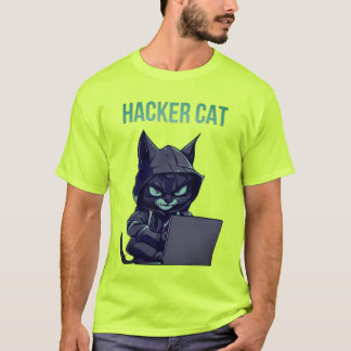 Camiseta Hacker Cat: Code Whisperer Tee