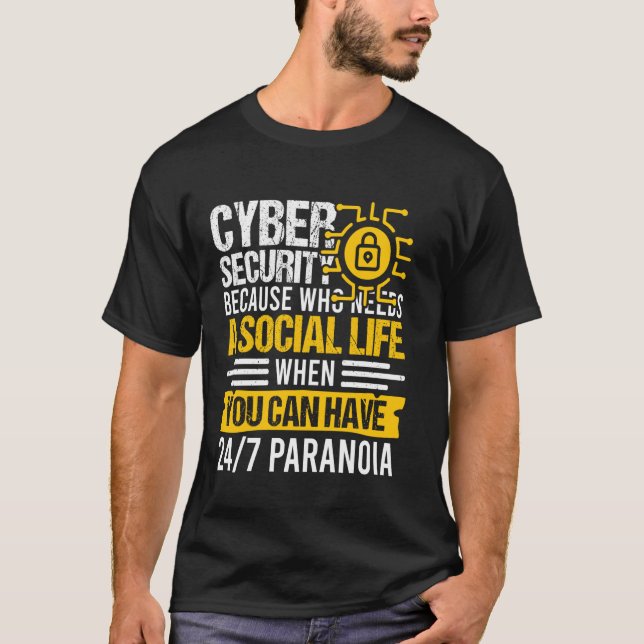 Camiseta Hacker do Chapéu Branco para Cyber Guerreiro e Hac (Frente)