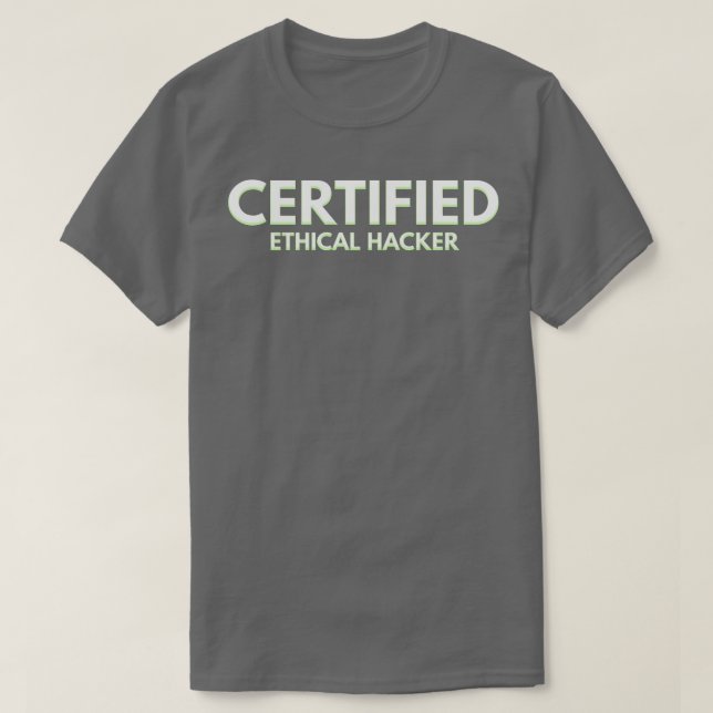 Camiseta Hacker ético certificado (Frente do Design)