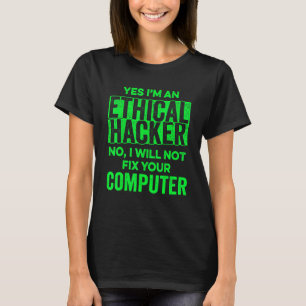 Camiseta Hacker Ético Teste de Penetração de Segurança Cibe