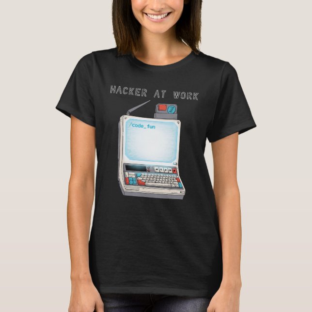 Camiseta Hacker no trabalho 5 (Frente)