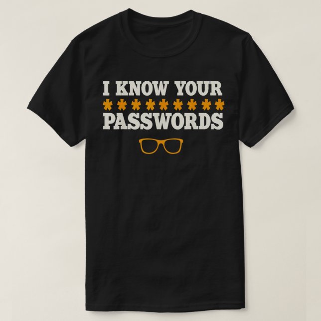 Camiseta Hacker Password Computer Coder Software Engenheiro (Frente do Design)