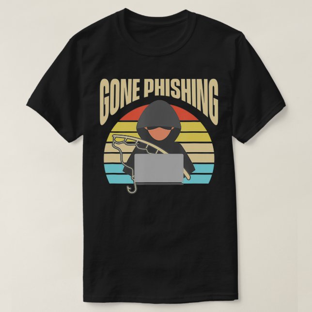 Camiseta Hacker Retroativo Saiu Phishing (Frente do Design)