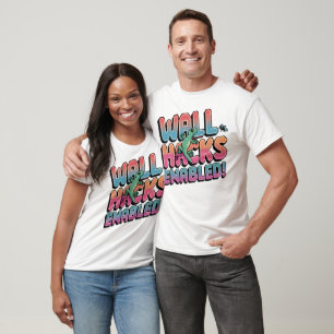 Camiseta Hacks de Parede Habilitados - Engraçado Jogos Liza