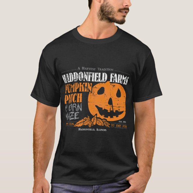 Camiseta Haddonfield Farms Pomar de Abóboras (Frente)